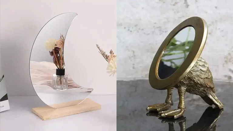 مدل آینه رومیزی با طرح های فانتزی و زیبا که جایی ندیده اید