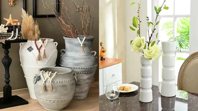 مدل گلدان رومیزی و کنار سالنی با طرح های شیک و جدید و ترند امسال