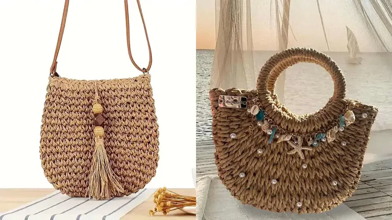 مدل کیف با نخ رافیا زیبا و شیک برای باسلیقه ها