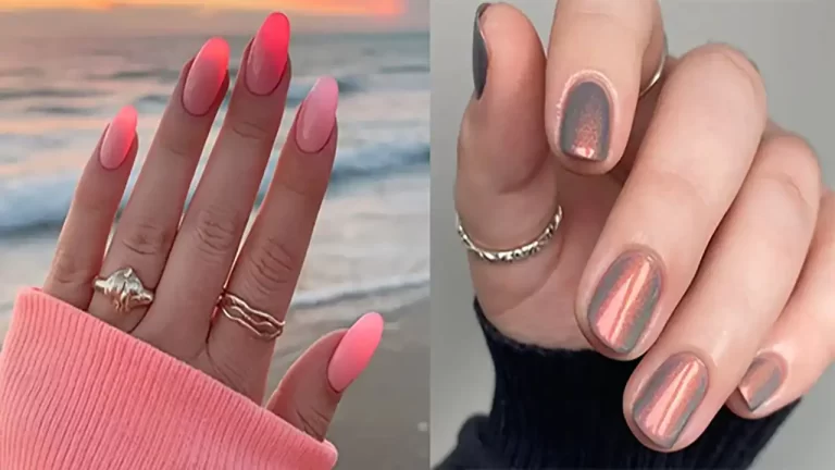 مدل لاک ژل روی ناخن طبیعی شیک با طرح های ترند شده