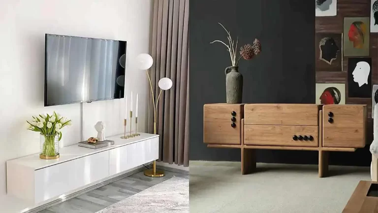 مدل میز تلویزیون جدید + زیباترین مدل های میز تلویزیون ترند امسال