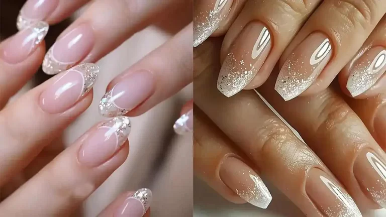 مدل ناخن فرنچ اکلیلی خوشگل + رنگ ها و طرح های جذاب 2025