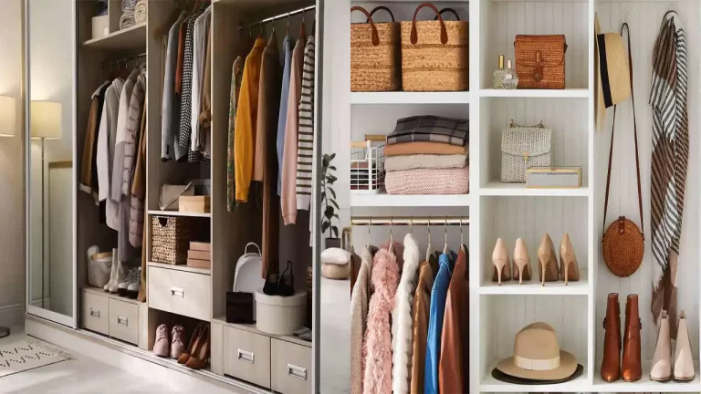 نحوه چیدمان کمد دیواری خلاقانه و شیک + بهترین راهکار ها برای نظم و زیبایی