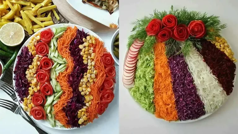 تزیین چند مدل سالاد خوشمزه و زیبا جهت ایده گرفتن