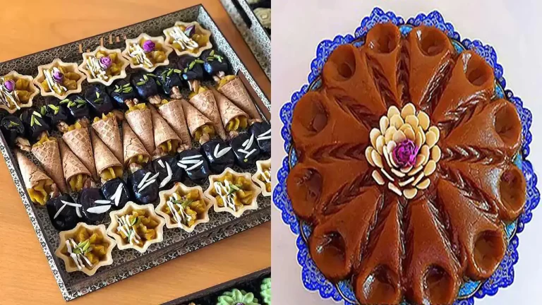تزیین حلوا مجلسی زیبا و هنرمندانه جهت ایده گرفتن