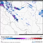 قویترین سامانه برفی در راه ایران