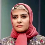 رابعه اسکویی در کنار استاد محمد علی کشاورز، 20 سال پیش