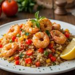 طرز تهیه پلو یونانی با میگو؛ شام متفاوت و شیک برای مهمانیها