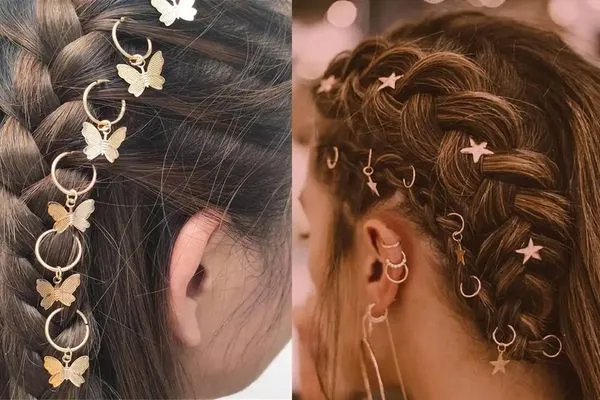 اکسسوری بافت مو + ایده اکسسوری شیک برای درخشش موها از مروارید و زنجیر تا ربان