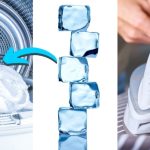 ریختن یخ در ماشین لباسشویی؛ راه‌حل حذف چروک و پرز لباس‌ها