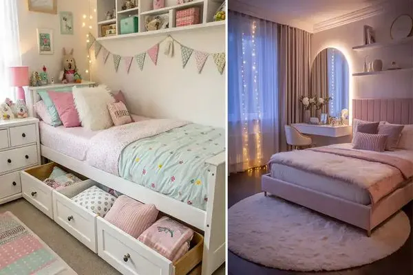 مدل دکوراسیون اتاق خواب دخترانه نوجوان + 15 مدل دکوراسیون اتاق خواب دخترانه نوجوان ترکیبی از انرژی و لطافت نوجوانی