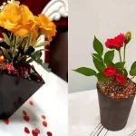 کیک مدل گلدان + طرح های شیک و جدید و مدرن کیک مدل گلدان