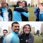 تصویر؛ رامین و ساپینتو خندهکنان در آغوش یکدیگر / استقلال آرام شد!