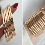 مدل النگو آینه ای + انواع النگو آینه ای مینیمال و لاکچری دخترانه و زنانه بروز