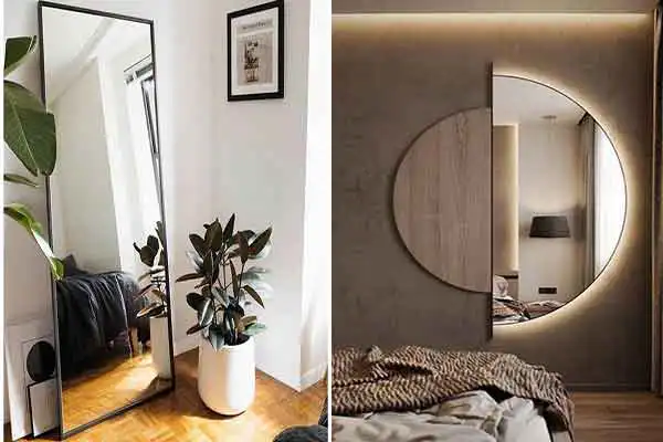مدل آینه اتاق + طرح های قدی و دیواری آینه اتاق جذاب و مدرن سال