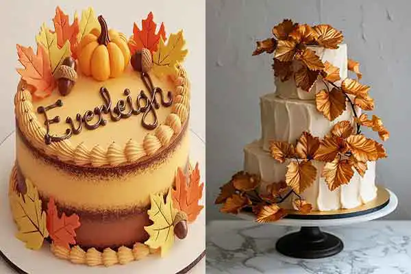 مدل کیک پاییزی + انواع کیک پاییزی جذاب و جدید فانتزی شیک