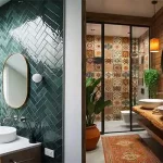 مدل کاشی سرویس بهداشتی ایرانی + ایده و طرح های جذاب و جدید کاشی سرویس بهداشتی ایرانی مدرن