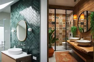 مدل کاشی سرویس بهداشتی ایرانی + ایده و طرح های جذاب و جدید کاشی سرویس بهداشتی ایرانی مدرن