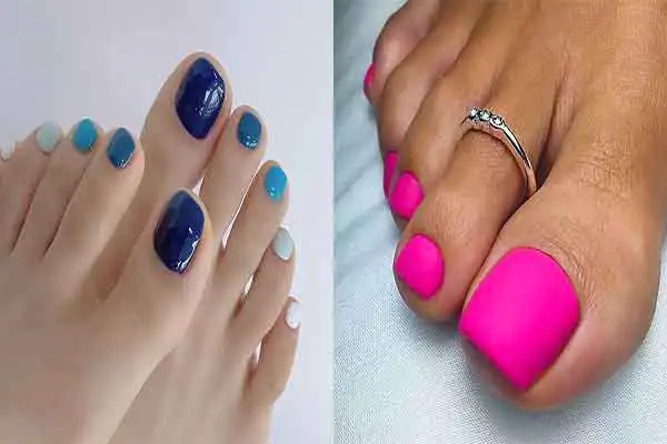 مدل لاک برای پا + طرح و رنگ های ساده و فانتزی و شیک لاک برای پا