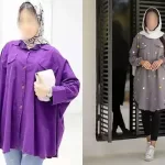 مدل مانتو ابروبادی دکمه دار + طرح های ساده و شیک دخترانه و زنانه مانتو ابروبادی دکمه دار