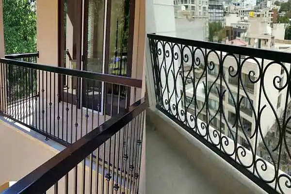 مدل نرده اهنی تراس + طرح های ساده و جذاب و زیبا نرده اهنی تراس