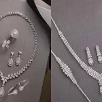 مدل سرویس طلا سفید + خاص و لاکچری ترین سرویس طلا سفید فوق العاده جذاب خانومانه