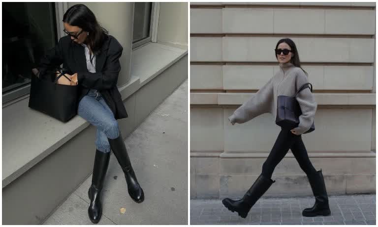 35 استایل کاربردی و مدرن با بوت بلند مشکی برای زمستان 1404