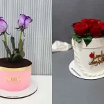 تزیین کیک مدل گلدان گل + تزیین و ایده های جذاب کیک مدل گلدان گل شیک و لاکچری