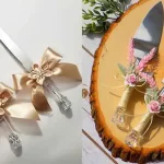 تزیین چاقو عروس + ایده های ساده و مدرن و شیک برای تزیین چاقو عروس