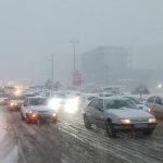 بارش برف زنجان را سفیدپوش کرد+ فیلم