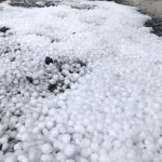 بارش تگرگ عجیب در فراشبند فارس+ فیلم