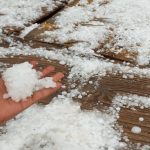 بارش شدید تگرگ در بوشهر+ فیلم