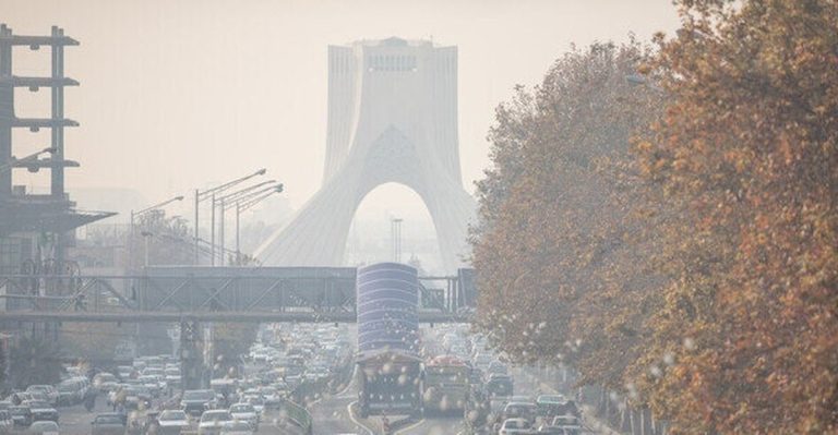شاخص آلودگی هوای تهران امروز دوشنبه ۲۴ آذر ۱۴۰۴ /هوای تهران قابل قبول شد