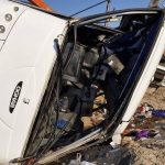 فوری/ ۱۳ کشته در پی واژگونی اتوبوس در جاده نطنز